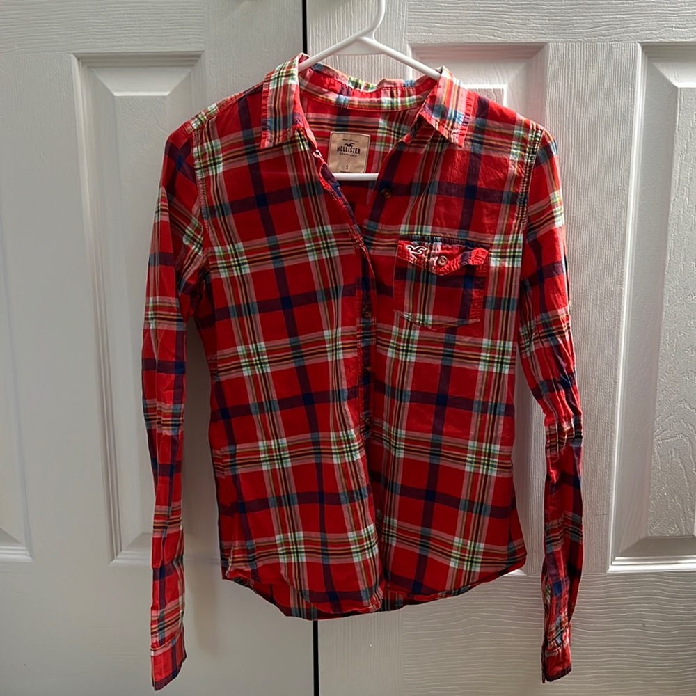Hollister plaid shirts small 2 for $20